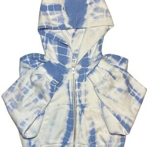 New! GAP teen tie-dye print zip-up hoodie